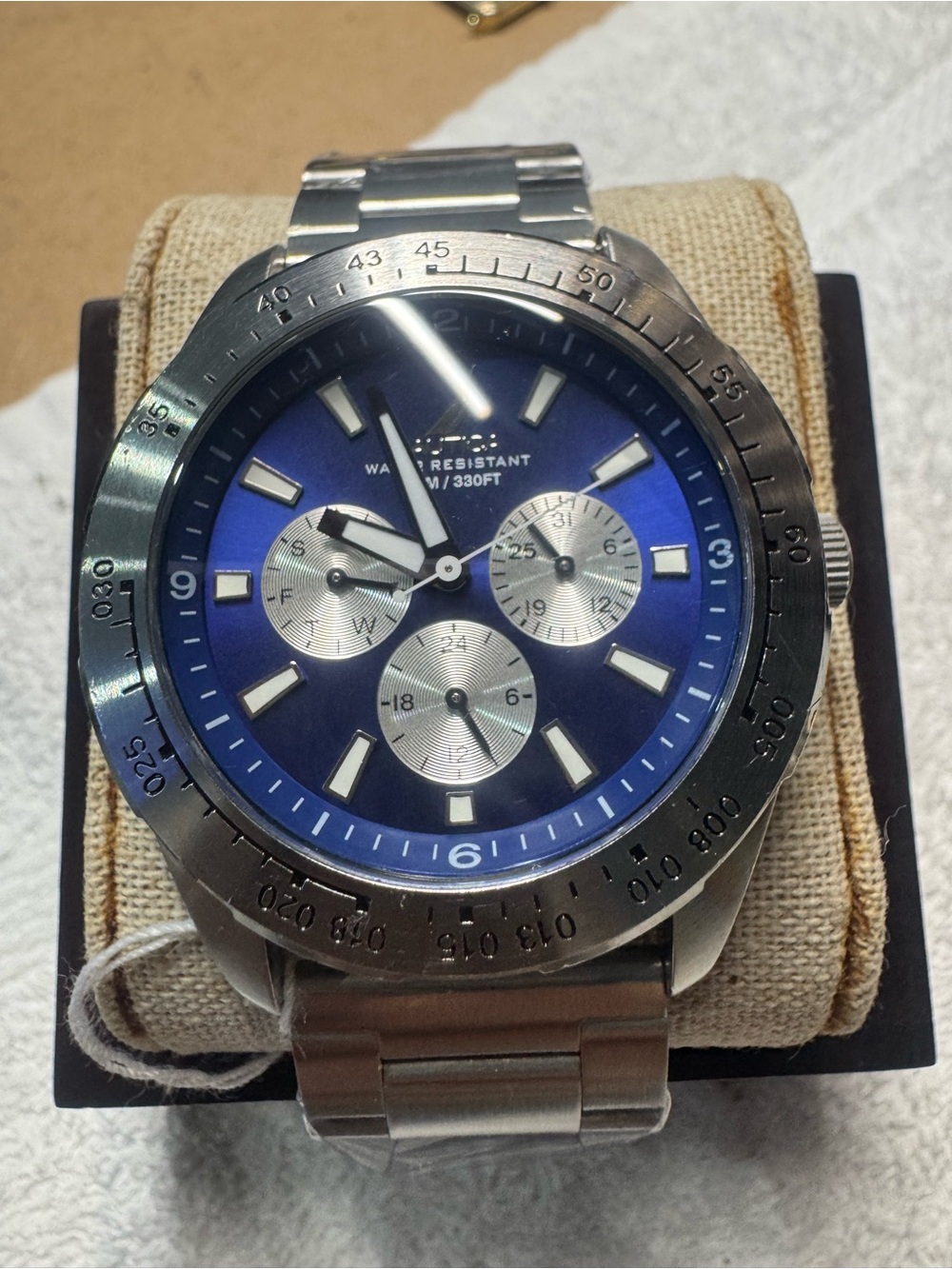Nautica Blue Dial Stainless Steel Chronograph Watch